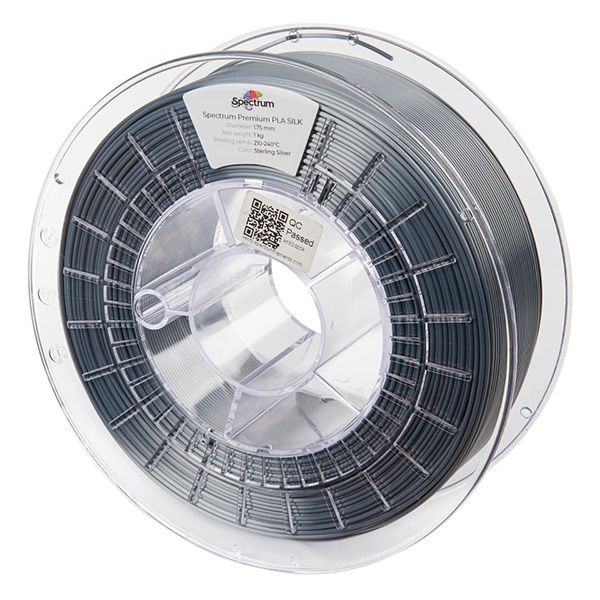Spectrum Filament PLA Silk 1000g, sterling silver