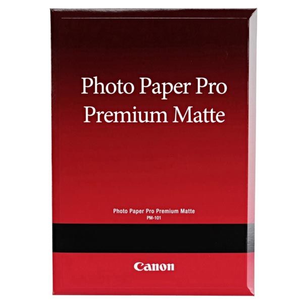 Canon PM-101 Photo Paper Premium Matte, PM-101, foto papier, matný, 8657B017, biely, A2, 16.54x23.39", 210 g/m2, 20 ks, nešpecif