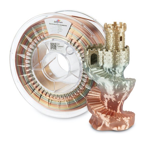Spectrum Filament PLA Silk Rainbow 1000g, ancient