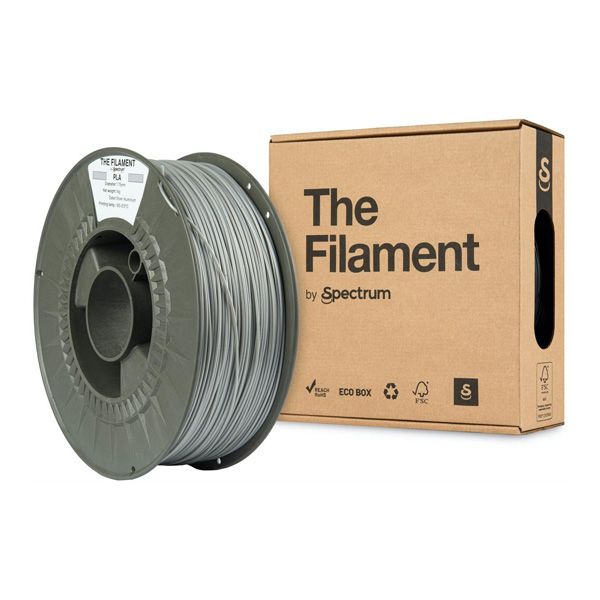 Spectrum The Filament Filament PLA 1000g, silver aluminium