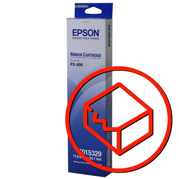 Páska do tlačiarne, C13S015329, čierna, Epson poškodený obaltyp