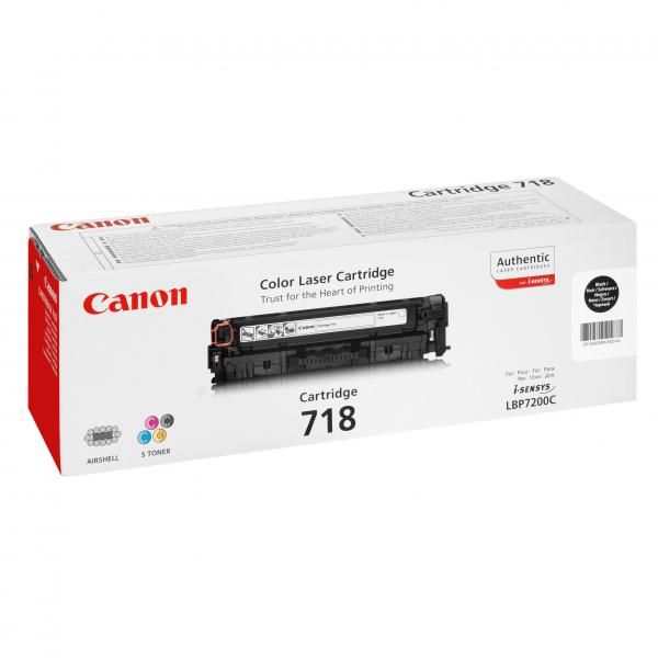 Toner Canon 718, CRG-718, 2662B002, čierna (black), originál