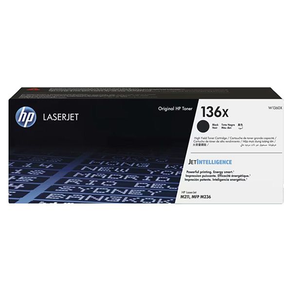 Toner HP 136X, W1360X, čierna (black), originál