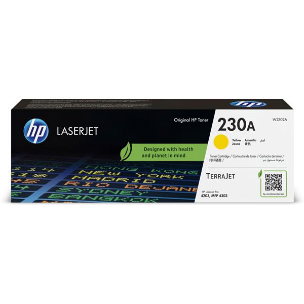 Toner HP 230A, W2302A, žltá (yellow), originál