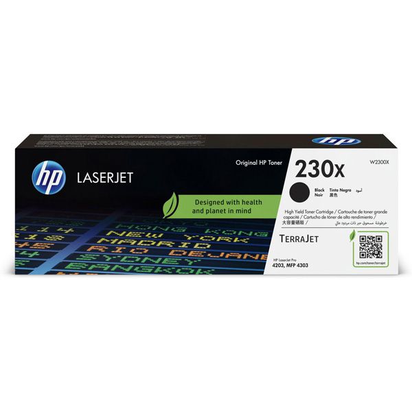 Toner HP 230X, W2300X, čierna (black), originál