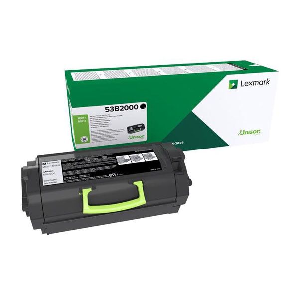 Toner Lexmark 53B2000, MS817, MS818, čierna (black), originál