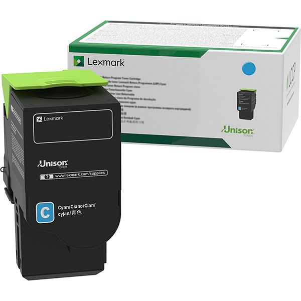 Toner Lexmark 78C2XC0, CS421, CS521, CS622, CX421, CX522, CX622, CX625, azúrová (cyan), originál