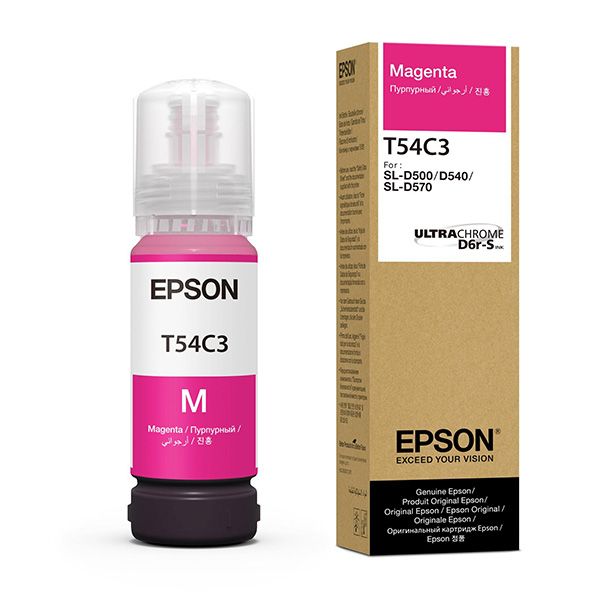 Cartridge Epson T54C3, C13T54C320, purpurová (magenta), originál