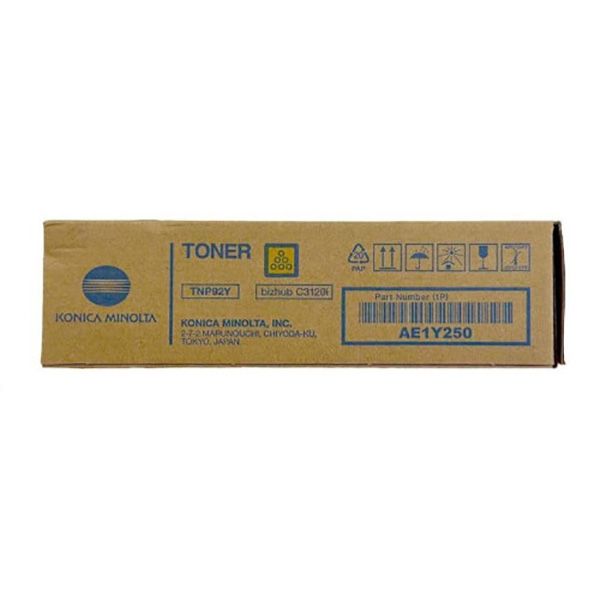 Toner Konica Minolta TNP92Y, AE1Y250, žltá (yellow), originál