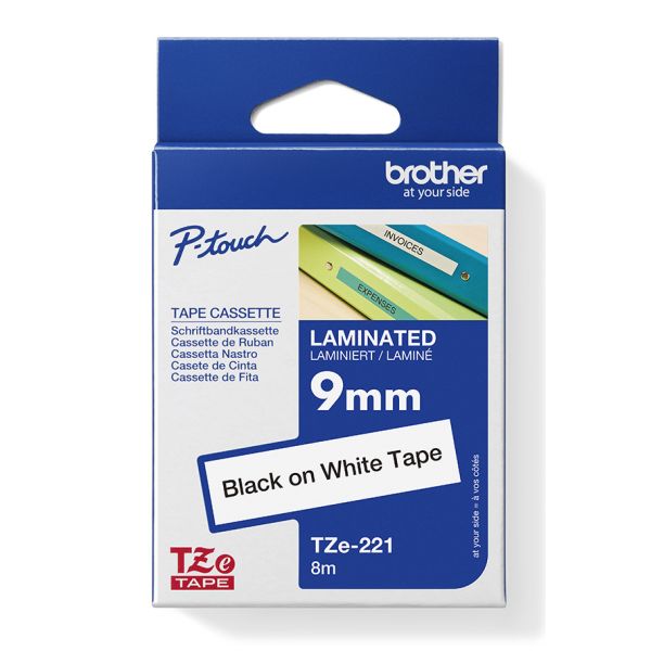Brother TZE-221, TZE221, 8m, 9mm