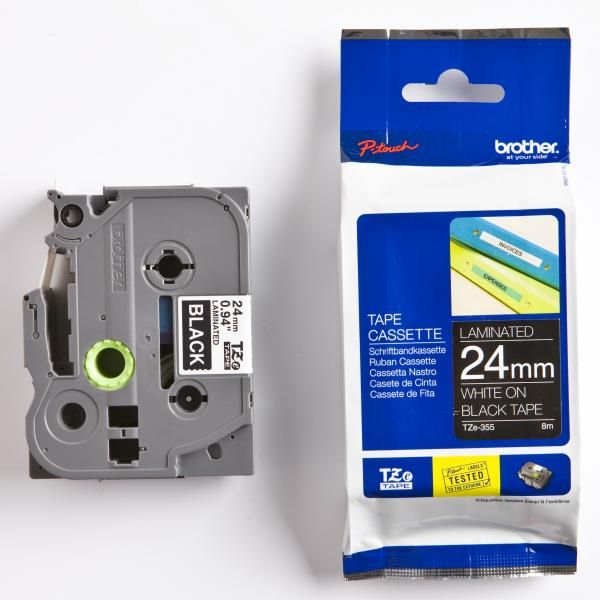 Brother TZE-355, TZE355, 8m, 24mm