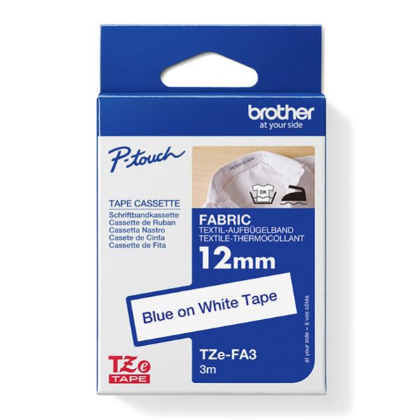 Brother TZE-FA3, TZEFA3, 3m, 12mm, iron-on