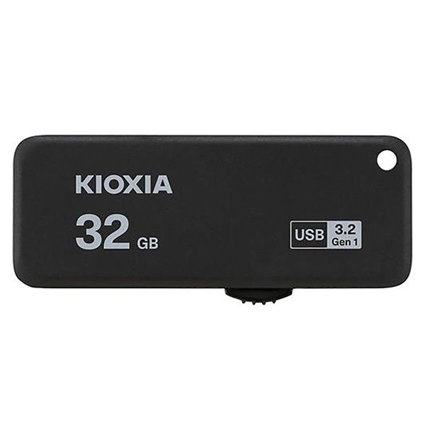 Kioxia USB flash disk, USB 3.0, 32GB, Yamabiko U365, Yamabiko U365, čierny, LU365K032GG4, DOPREDAJ