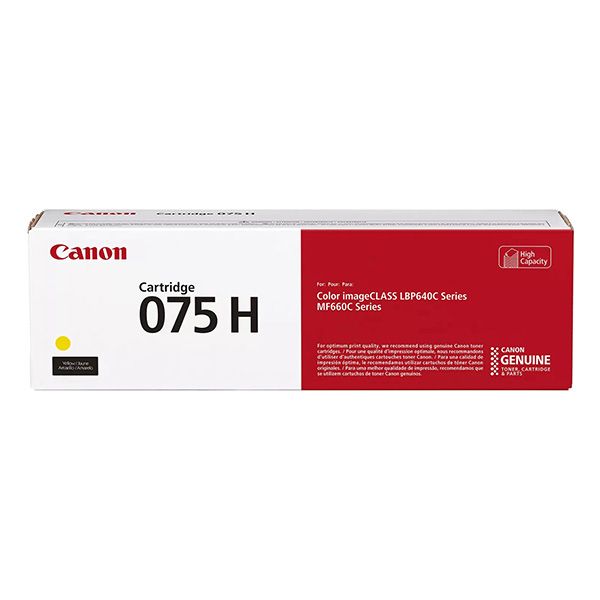 Toner Canon 075H Y, CRG-075H Y, 6366C002, žltá (yellow), originál