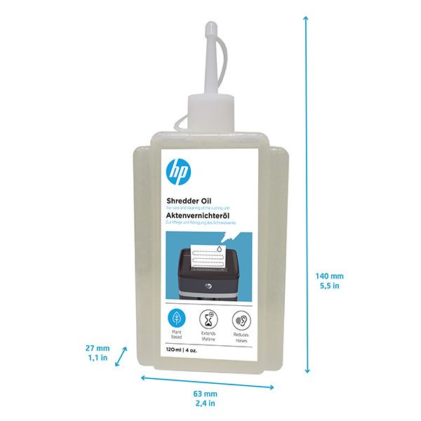 Olej, pre skartovacie stroje PS100-05, 120 ml, HP