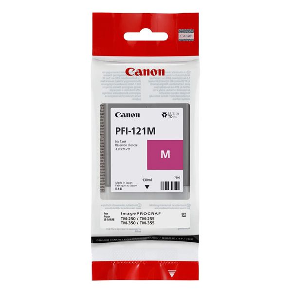 Cartridge Canon PFI-121M, 6267C001, purpurová (magenta), originál