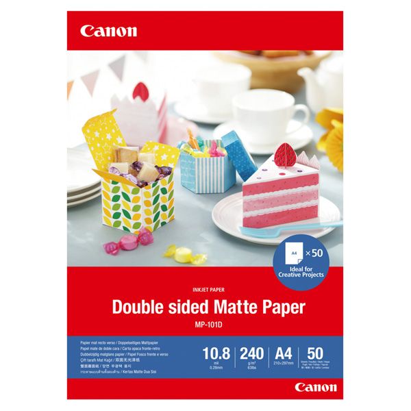 Canon Matte Photo Paper, MP-101D A4, foto papier, matný, 4076C005, biely, A4, 240 g/m2, 50 ks, atramentový