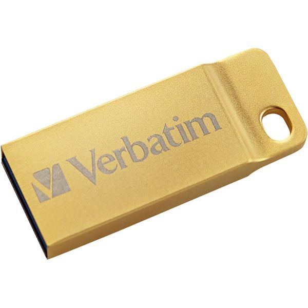 USB kľúč, 64GB, USB 3.2,  VERBATIM "Executive Metal", zlatá