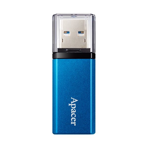 Apacer USB flash disk, USB USB 3.2 Gen1, 64GB, AH25C, modrý, AP64GAH25CU-1, USB A, s krytom