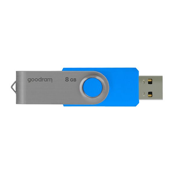 Goodram USB flash disk, USB 2.0, 8GB, Gooddrive UTS2, modrý, bez potlače BEZ OBALU!!!podpora OS Win 7, DOPREDAJ