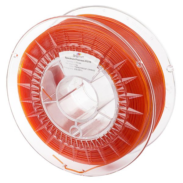 Spectrum Filament Premium PET-G 1000g, transparent orange, DOPREDAJ