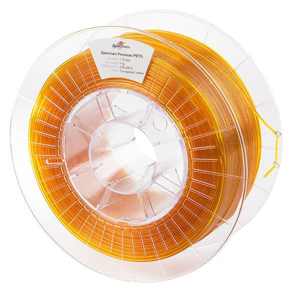 Spectrum Filament Premium PET-G 1000g, transparent yellow, DOPREDAJ