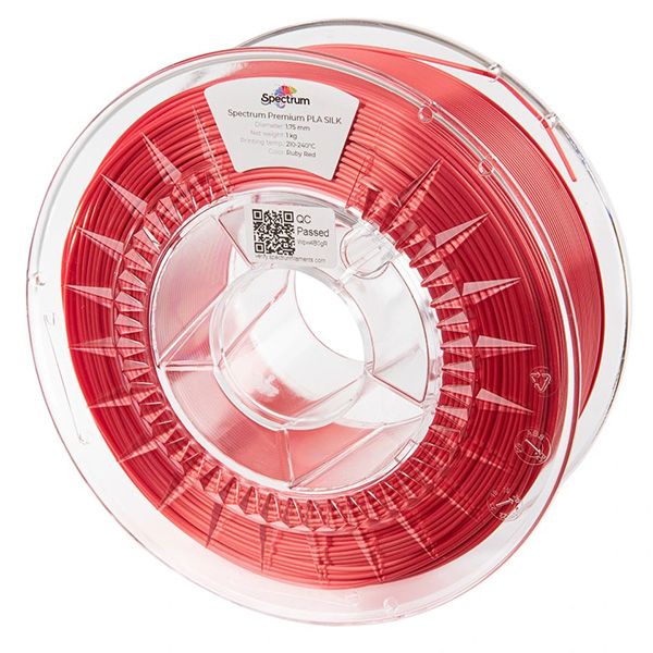 Spectrum Filament PLA Silk 1000g, ruby red