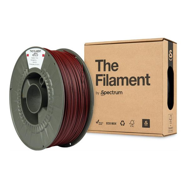 Spectrum The Filament Filament PETG CF 1000g, red, DOPREDAJ