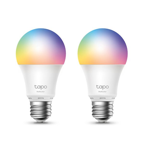LED žiarovka TP-LINK Tapo L530E, E27, 220-240V, 8.7W, 806lm, 6000k, RGB, 15000h, chytrá Wi-Fi žárovka, 2 kusy v balení