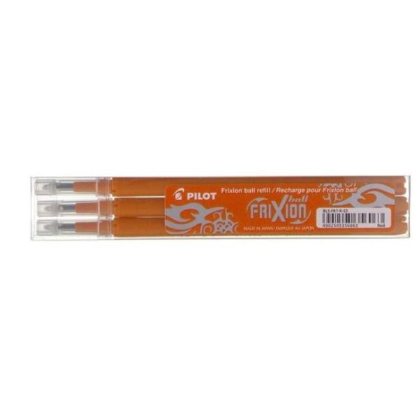 Náhradná náplň do gumovacieho rollera PILOT Frixion 0,7 mm oranžová 3ks 