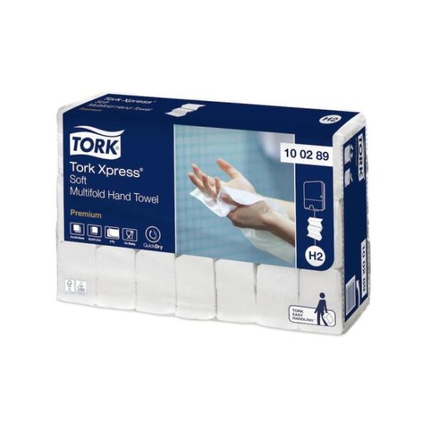 Papierové utierky skladané ZZ 2-vrstv. TORK Xpress Multifold jemné (21 bal. x 150 útrž.) 
