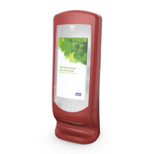 Zásobník na servítky, 622x235x235 mm, stojanový, N4 systém, Signature line, TORK "Xpressnap®", červený