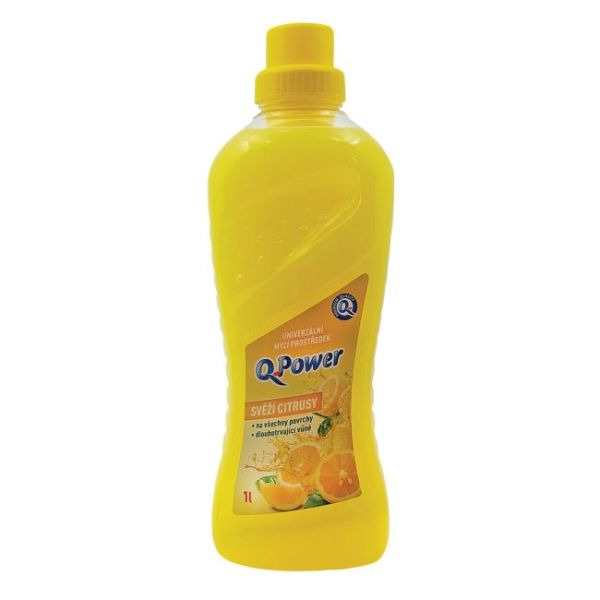 Q-Power UNI čistič na podlahy a povrchy 1 l - Svieže citrusy 