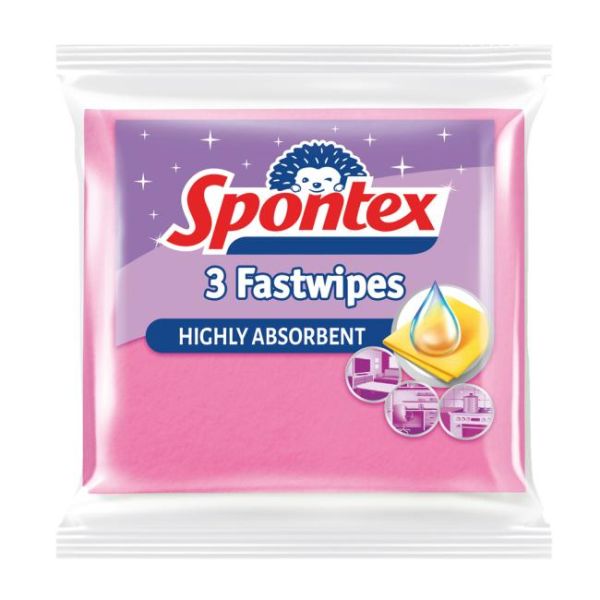 Utierka z viskózy Spontex Fast Wipes 3 kusy 