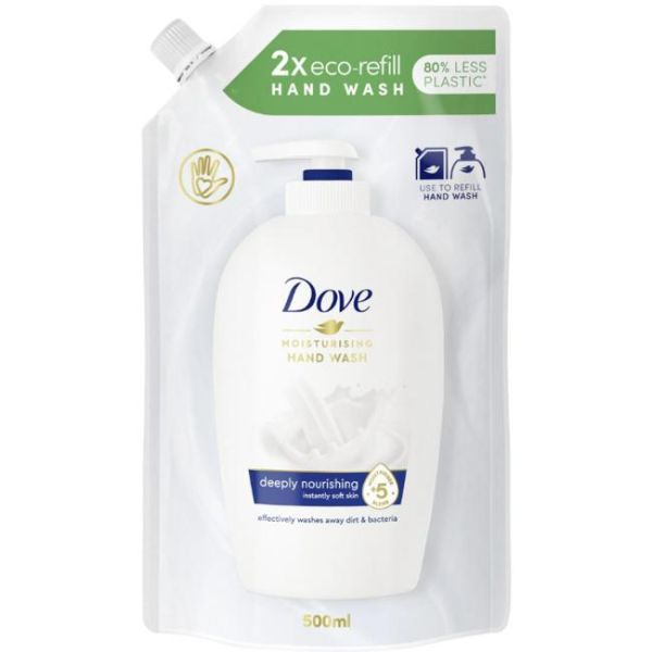 Dove tekuté mydlo krémové náhradná náplň 500 ml 
