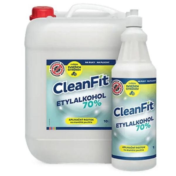 CleanFit dezinfekčný roztok Etylalkohol 70% citrus 10 l 