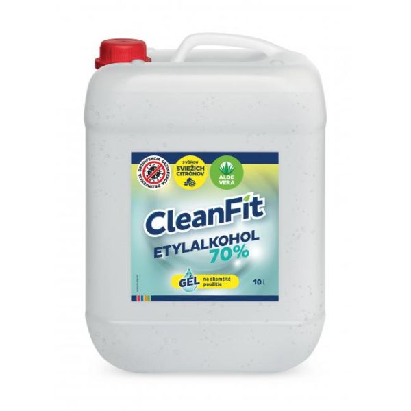 CleanFit dezinfekčný gél 70% citrus na ruky 10 l 
