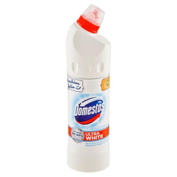 Domestos WC čistiaci gél 750 ml - ULTRA WHITE White & Shine 