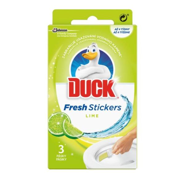 DUCK Fresh Stick WC gélové pásiky Limetka 3 x 9 g 