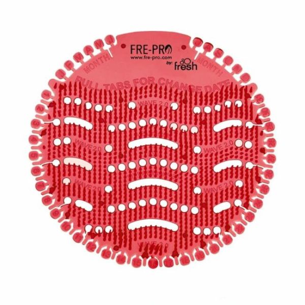 Pisoárové sitko Fre-Pro Wave 2 - Kiwi Grapefruit (červené) 2 ks 