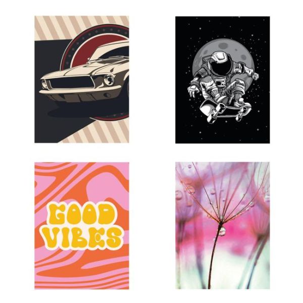 Zošit 564, A5, linajkový, 70 g, mix motívov 