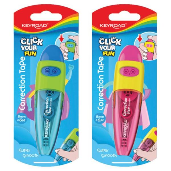 Korekčný roller KEYROAD, blister, 5 mm x 6 m 