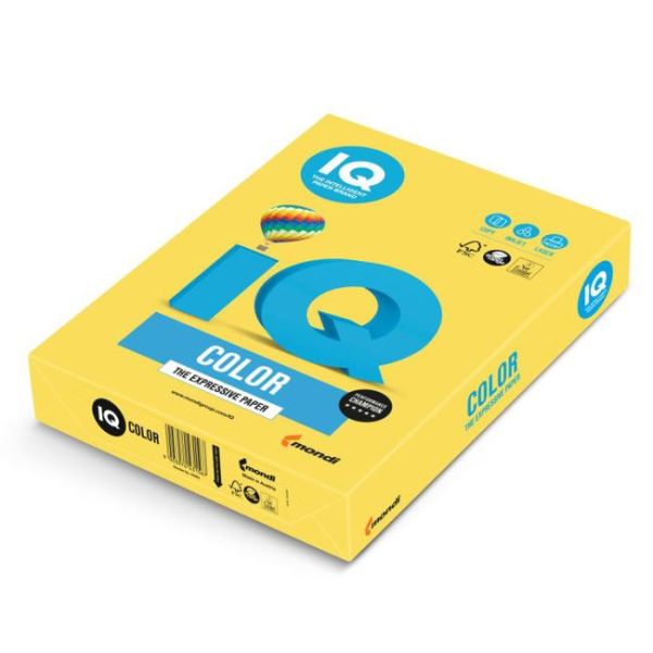 Farebný papier IQ color kanárikovožltá CY39, A3 80g 
