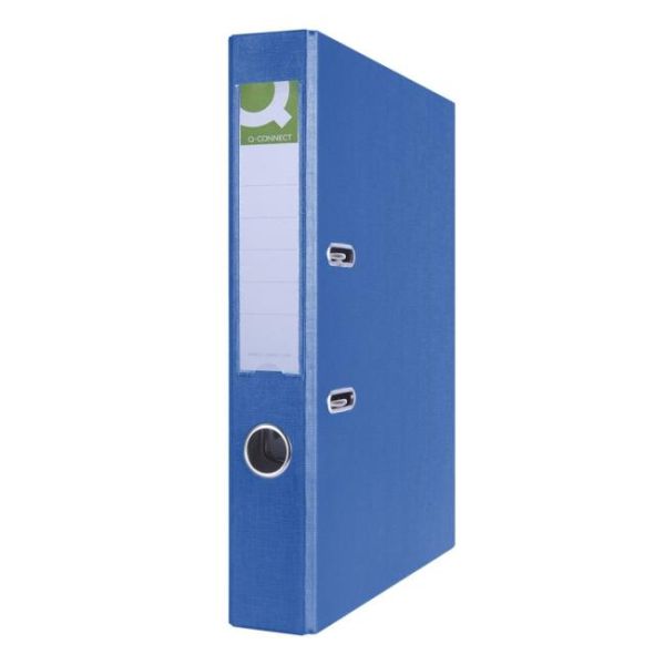 Zakladač pákový Q-CONNECT poloplastový 5cm modrý 