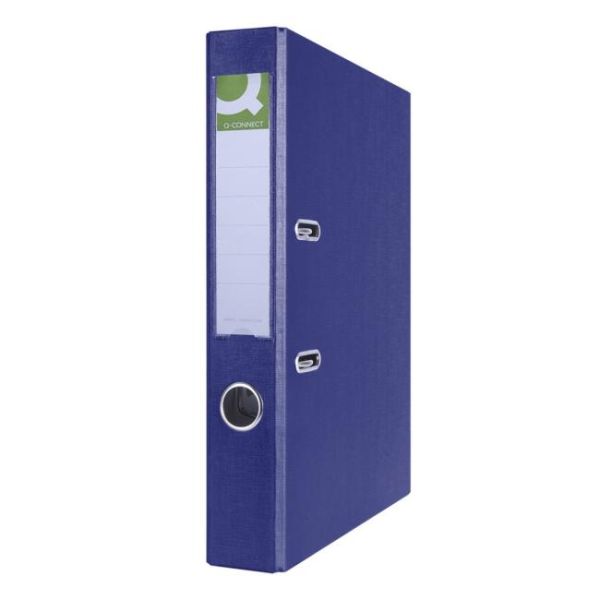 Zakladač pákový Q-CONNECT poloplastový 5cm tmavomodrý 