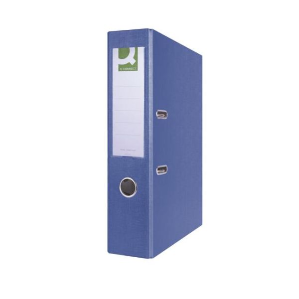 Zakladač pákový Q-CONNECT poloplastový 7,5cm modrý 