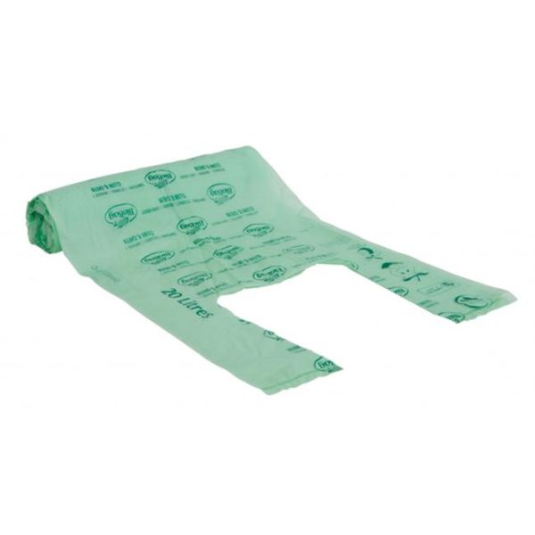 Taška kompostovateľná BioBag na nákup / odpad 20 l 42 x 54 cm 25 ks 