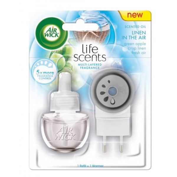 Air Wick elektrický osviežovač + náplň 19 ml Prádlo vo vánku 