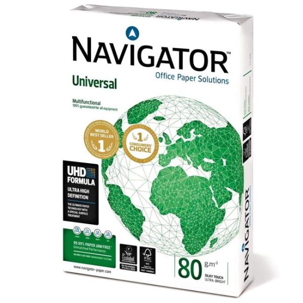 Kancelársky papier, A4, 80 g, NAVIGATOR "Universal", 500list