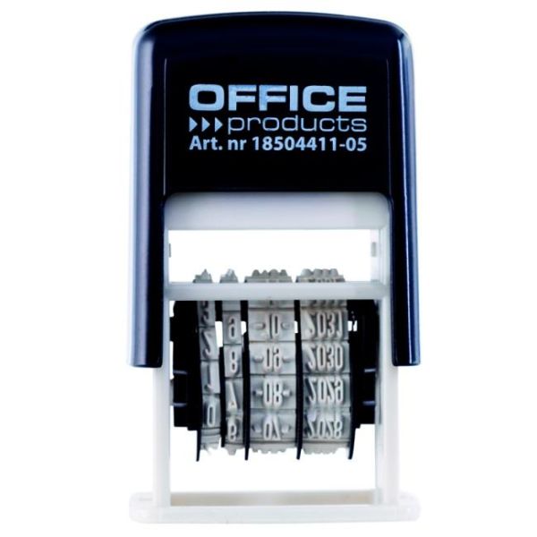 Pečiatka Office products Dátumovka samofarbiaca, mesiac číslom, čierna 